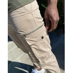 River Island tapered cargo pants in stone