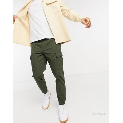 Selected Homme cargo pants in khaki  
