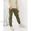 Selected Homme cargo pants with cuffed hem in khaki  