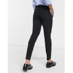 DESIGN super skinny cropped smart pants in black
