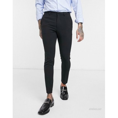  DESIGN super skinny cropped smart pants in black  