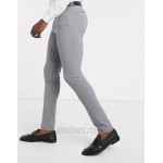 DESIGN Tall super skinny smart pants in gray