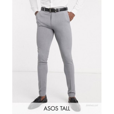  DESIGN Tall super skinny smart pants in gray  