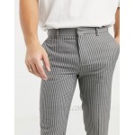 River Island skinny smart pants in stripe
