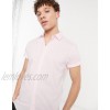  DESIGN stretch slim fit shirt with in pink  