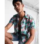 Selected Homme shirt in flamingo print