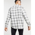 Pull&Bear checked shirt in white