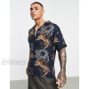 Pull&Bear shirt with tiger print in black  