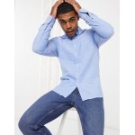 BOSS Mabsoot slim-fit shirt in light blue