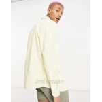 DESIGN 90s oversized cord shirt in pastel yellow