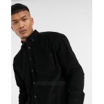 DESIGN 90's oversized corduroy shirt in black