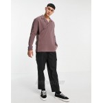 DESIGN relaxed fit jersey shirt in washed brown