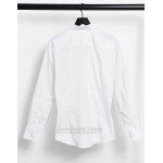 Jack & Jones Essentials 2 pack smart shirt in slim fit white