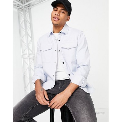 River Island overshirt in blue  