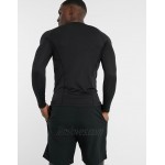 4505 icon muscle fit training long sleeve t-shirt with quick dry in black