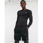 4505 icon muscle fit training long sleeve t-shirt with quick dry in black