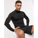 4505 icon training base layer long sleeve t-shirt with quick dry in black