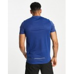 4505 running t-shirt with 1/4 zip and contrast panels