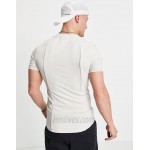 DESIGN 2 pack muscle fit t-shirts with pinktucks in beige - part of a set
