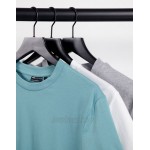 DESIGN 3 pack longline t-shirt with side splits