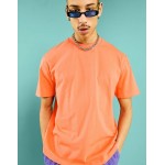 DESIGN organic relaxed fit t-shirt in bright orange