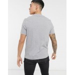 DESIGN organic t-shirt with crew neck in gray heather