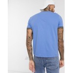DESIGN organic t-shirt with tipping in blue