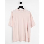 DESIGN oversized T-shirt in washed peach