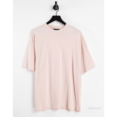  DESIGN oversized T-shirt in washed peach  