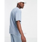 New Look oversized coordinating washed T-shirt in blue