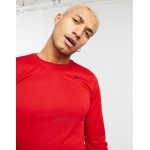 Nike Training Dri-FIT long sleeve top in red