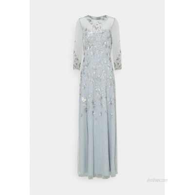 Adrianna Papell BEADED COVERED COCKTAIL LONG Occasion wear blue heather/light blue 