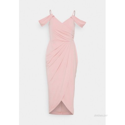 Nly by Nelly OFF SHOULDER PLEAT GOWN Occasion wear dusty pink/pink 