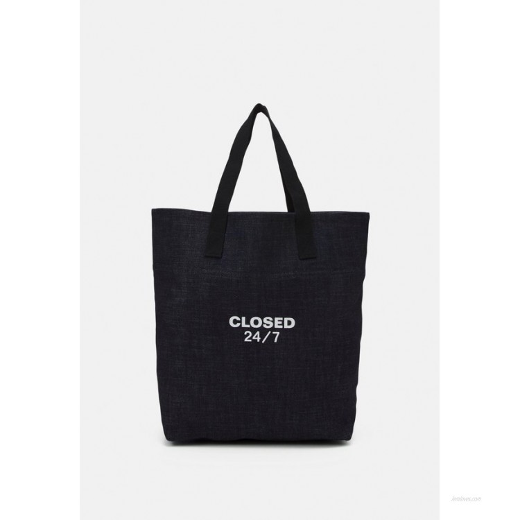 CLOSED UNISEX - Tote bag - darkblue/dark-blue denim