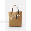 Marni SHOPPING BAG - Tote bag - cement/natural white/thyme/beige