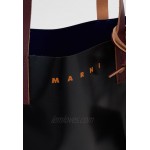 Marni UNISEX - Tote bag - black/eclipse/eggplant/black