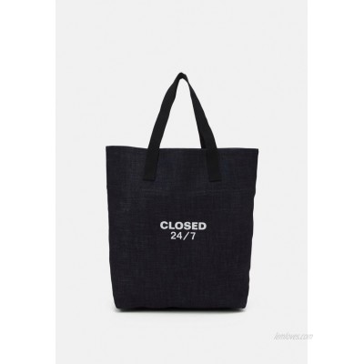 CLOSED UNISEX - Tote bag - darkblue/dark-blue denim