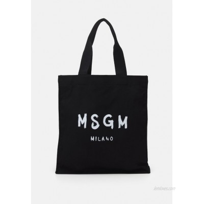 MSGM SHOPPING PAINT BRUSHED LOGO - Tote bag - black