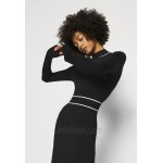 Anna Field CONTRAST PIPING CINTURED MINI DRESS Jumper dress black / white/black