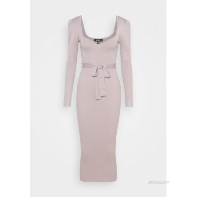 Missguided SWEETHEART BELTED MIDAXI DRESS Jumper dress lilac 