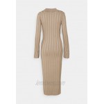 Missguided V NECK COLLARED MIDAXI DRESS Jumper dress stone