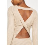 Nly by Nelly TWISTED BACK DRESS Jumper dress beige