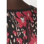 TWINSET Jumper dress nero/ciliegia/dark red