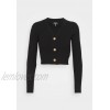 Missguided Petite HORN BUTTON CROPPED Cardigan black 